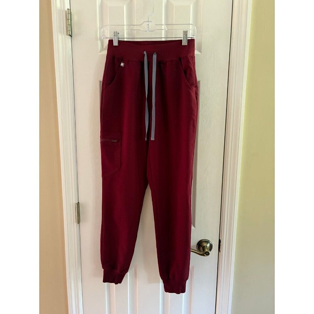 Figs Scrubs Pants Maroon XS